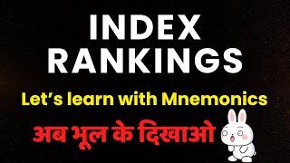 Learn Facts Easily - Index Ranks with Mnemonics for UPPCS, RO/ARO & BPSC #uppcs #bpsc