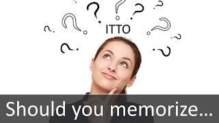 Should you memorize PMP® ITTOs