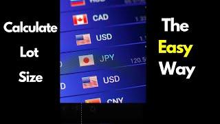 Lazy Easy Way to Calculate Lot Size On Indices #shorts