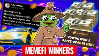 Thousands $ Won by Real People on MemeFi! Lambo Is Next! | MemeFi