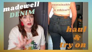 Madewell Denim HAUL & TRY ON - PLUS SIZE - Sustainability chat