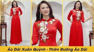  0335.992.771  Áo Dài Tây Thi Trẻ Trung TK20 Đỏ - Áo Dài Xuân Quỳnh