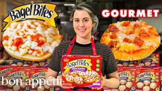 Pastry Chef Attempts to Make Gourmet Bagel Bites | Gourmet Makes | Bon Appétit