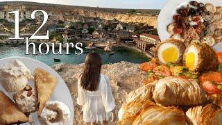 Eating only Maltese Food in MALTA for 12 Hours 