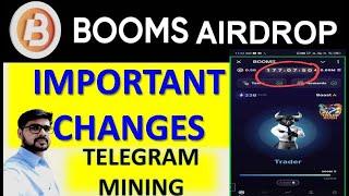 Booms Airdrop - New Important Information Related to claim#booms #earningapp #crypto #boomairdrop