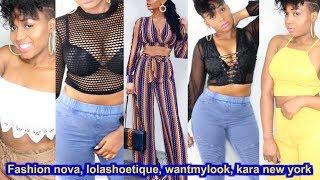 TRY ON haul /FASHION NOVA ,KARA. / WANT MY LOOK / MountainsOfBeauty