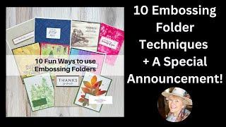 Embossing Folder Techniques: 10 Fun Backgrounds For Card Making