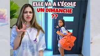 NOTRE PETITE SŒUR VA A L'ÉCOLE UN DIMANCHE elle panique #sistersalipour #luniversdediana#prank