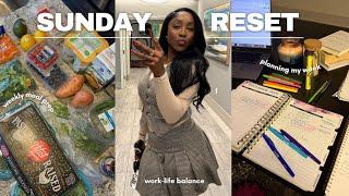 SUNDAY RESET ROUTINE  planning for weekly success + how to meal prep fast + life is about balance