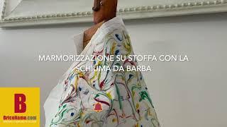 Marmorizzazione su stoffa con la schiuma da barba