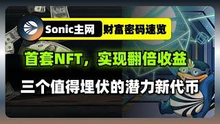 Sonic主网财富密码：首套NFT已翻倍，三个潜力暴涨币揭秘