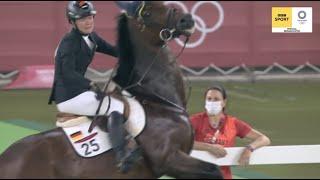 Annika Schleu ELIMINATED Video/Horse refuses to Jump/Tokyo Olympics