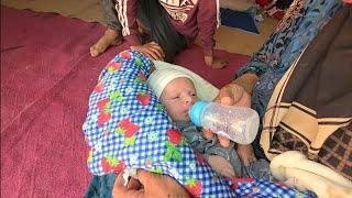 Father's illness, buying formula, baby, fraud, and unexpected work for Mohammad