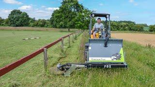 Fence Post Trimmer and Guardrail Mower Attachment  | GreenTec FOX and RI 80