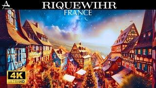 THE MOST BEAUTIFUL CHRISTMAS VILLAGE IN THE WHOLE WORLD  Riquewihr  Walking Tour 4K In Alsace