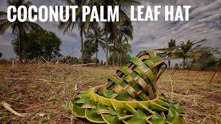 Coconut palm leaf hat /coconut hat /