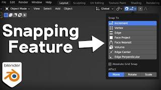 How to Use Blender's Snapping Feature (Tutorial)