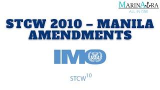 STCW 2010 Convention – Manila Amendments