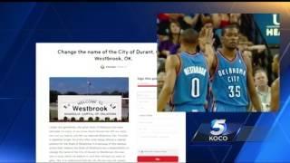 Petition aims to change city of Durant, Oklahoma to Westbrook, Oklahoma