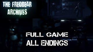 The Fredbear Archives Full Game All Endings [Horror Gameplay]