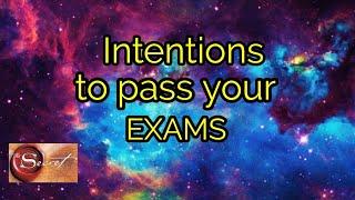 Intentions to your pass exams| Law of Attraction