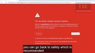 The site ahead contains harmful programs | Security Error Google chrome| Dangerous site warning