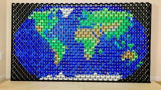 222 FLAGS of the WORLD in 290,000 Dominoes | The ULTIMATE Collection