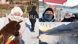 Korea Vlog Day 3  | Alpaca world, Nami Island, Rail Park, Gangchon Rail Bike, Halal Food