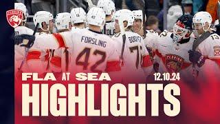 Cats Dominate Shootout in Seattle | Panthers at Kraken Highlights | 12.10.24