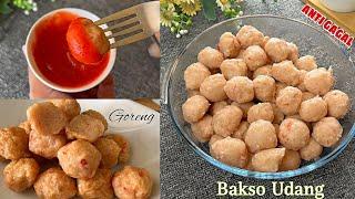 Cuma pakai blender ‼️ Resep dan Cara Buat Bakso Udang Enak Kenyal dan Anti Gagal