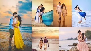 Beach couple photo poses ideas ll couple photography ideas in beach ll couple photoshoot at beach.