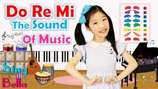 Do Re Mi from The Sound of Music with Solfege Hand Signs and Lyrics - Music Notes | Sing with Bella