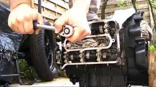 BMW k75 rebuild 5/     Engine head check