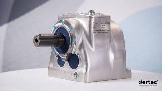 Stainless steel helical gearbox FR – Dertec