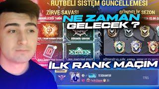 ZİRVE SAVAŞI VE GÜNDELİK SEZON NE ZAMAN GELECEK ? YENİ MODDA İLK RANK MAÇIM! SIRA 3 FATİH LİGİ