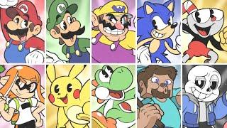 What If All Smash Ultimate Characters Were in Cuphead?