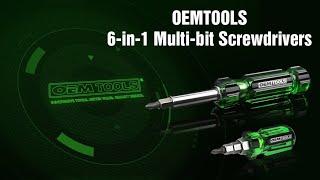 OEMTOOLS 6-in-1 Multi-bit Screwdrivers