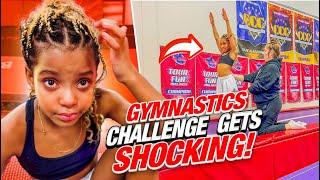 GYMNASTICS CHALLENGE GETS SHOCKING!