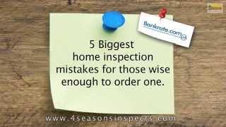 5 Mistakes in Home Inspections- 4 Seasons Home Inspections