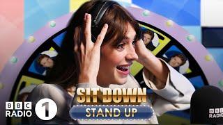 "He just hung up!!" Daisy Edgar Jones calls actor pals on Sit Down Stand Up.