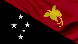 Papua New Guinea Flag Waving Background | HD | ROYALTY FREE