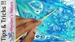 20] SAVE paint & IMPROVE your DIRTY POUR fluid acrylic painting!  Acrylic Pouring Tutorial