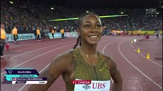 Women's 100m | Zurich Diamond League 2024...