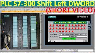 PLC S7-300 SHIFT LEFT DOUBLE WORD (Short Video)