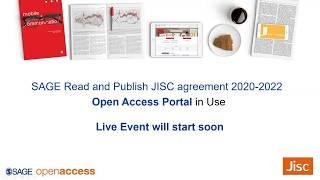 SAGE Jisk HE Journals Read & Publish webinar - Open Access workflow