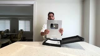 Silver play button unboxing, thanks for 100k