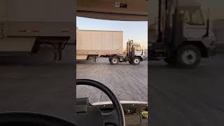 Yard Driver backing up Trailer