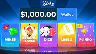 I Deposited $1000 to bet on Stake Originals...