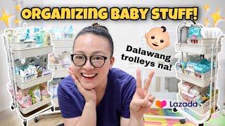 HOW TO ORGANIZE BABY ESSENTIALS  Biggest Baby Products Haul in Lazada! | Nins Po