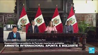 Informe desde Lima: Amnistía Internacional señala a presidenta peruana por muertes en protestas